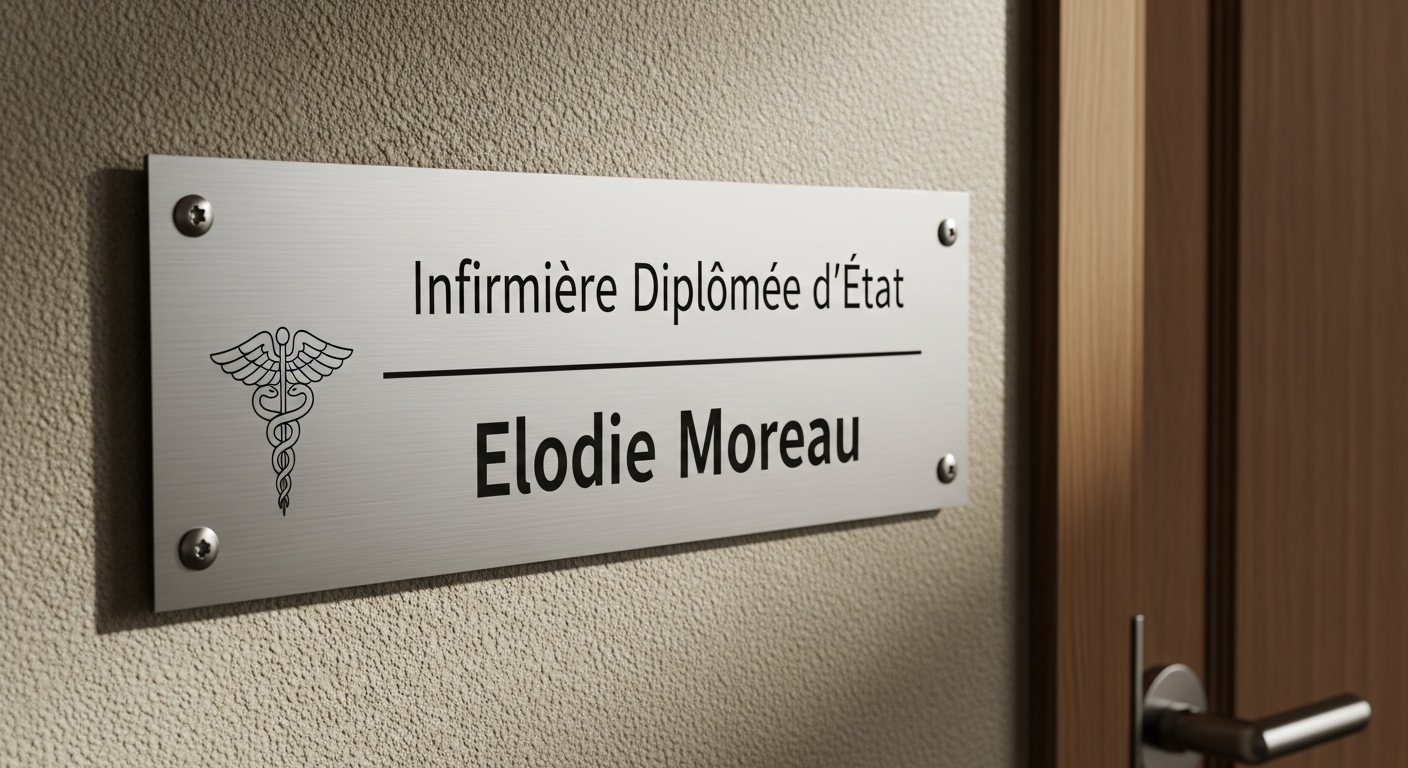 Plaque infirmière