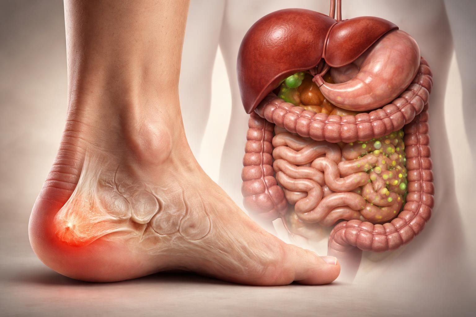 découvrez comment l'épine calcanéenne, ainsi que la santé du foie et des intestins, influencent votre bien-être général et les solutions pour améliorer votre qualité de vie.