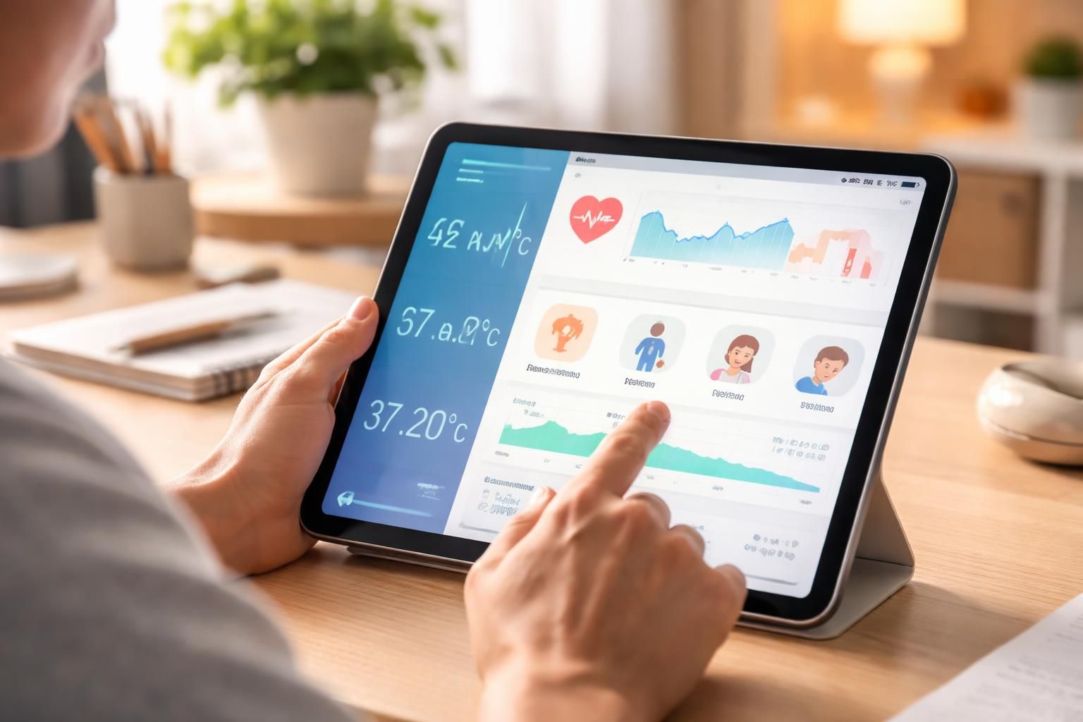 découvrez notre tablette tactile dédiée au suivi santé, idéale pour enregistrer facilement vos symptômes et mesures médicales au quotidien.